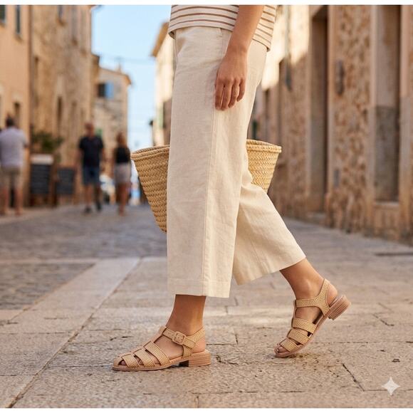Dolce Vita Shoes - Dolce Vita Winder Woven Basketweave Platform Sandal Tan NWOB Coastal Casual 9